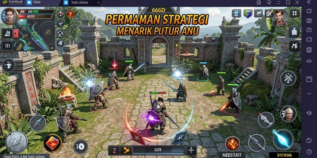 Tampilan gameplay menarik dari 66D yang menampilkan aksi SLG yang seru.