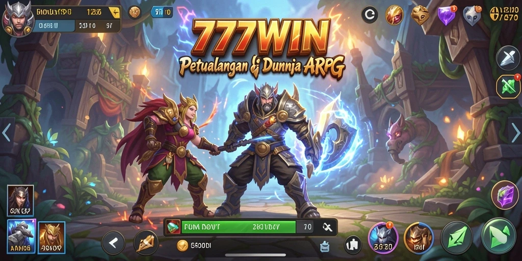Tampilan gameplay seru di dunia ARPG 777WIN.