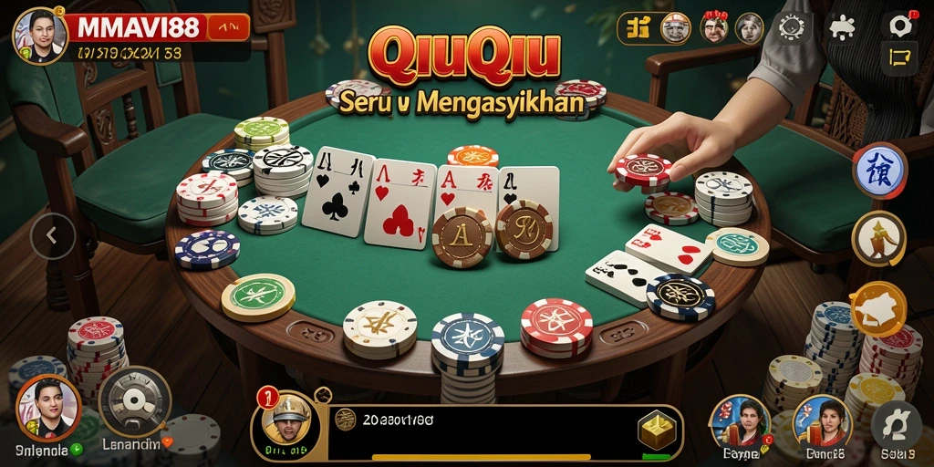 Tampilan gameplay QiuQiu yang menarik dan kompetitif di AMAVI88.