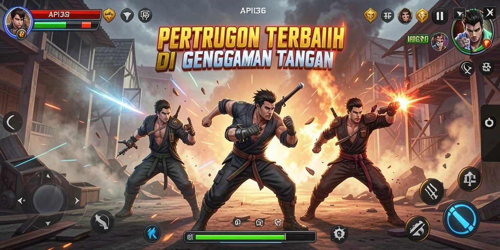 Gameplay seru dari API36 dalam pertarungan arena.