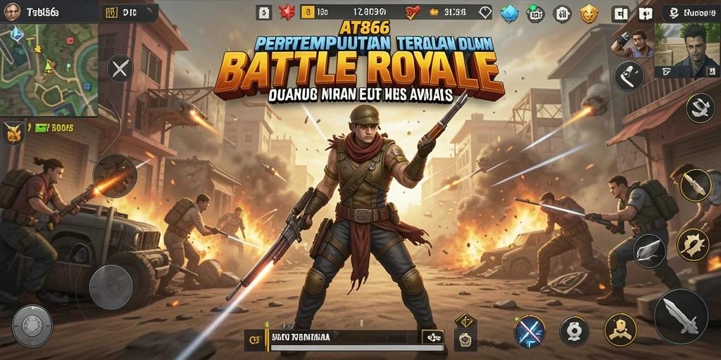 Gameplay seru dari AT866 dalam pertempuran Battle Royale.