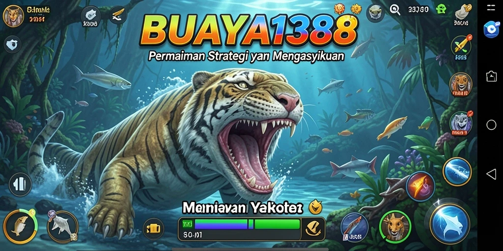 Tampilan gameplay yang menegangkan dan penuh strategi di BUAYA138.