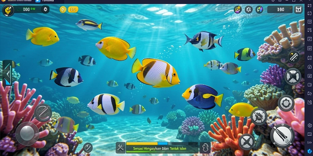 Gameplay D06 yang mendebarkan dengan aksi tembak ikan.
