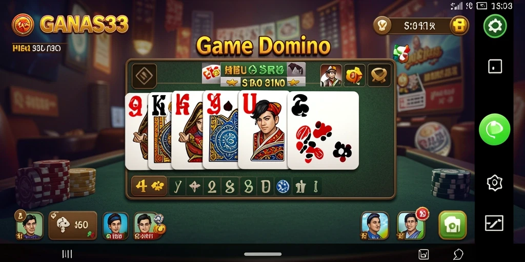 Tampilan menarik dari gameplay seru domino.