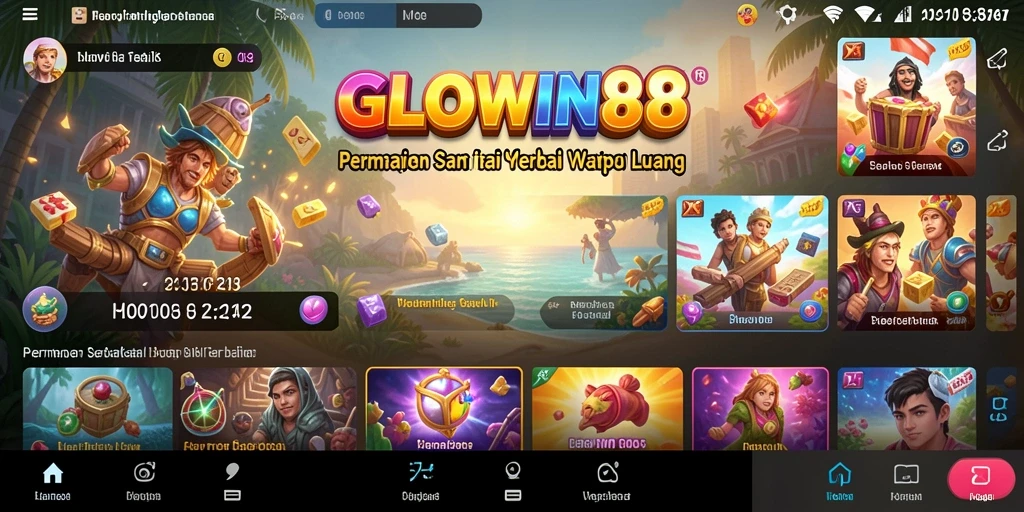 Tampilan gameplay seru dalam <strong>GLOWIN88</strong> yang cocok untuk semua kalangan.