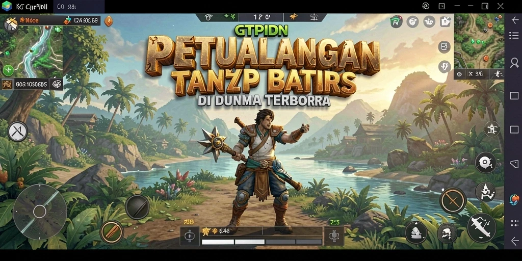 Screenshot GTPIDN menampilkan petualangan seru di dunia terbuka.