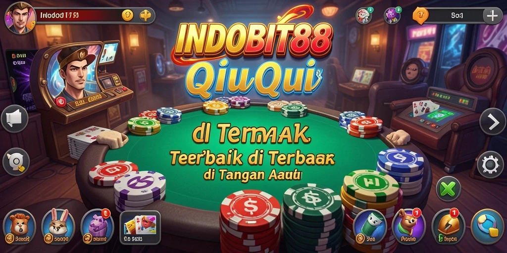 Tampilan gameplay menegangkan dalam QiuQiu di INDOBIT88.