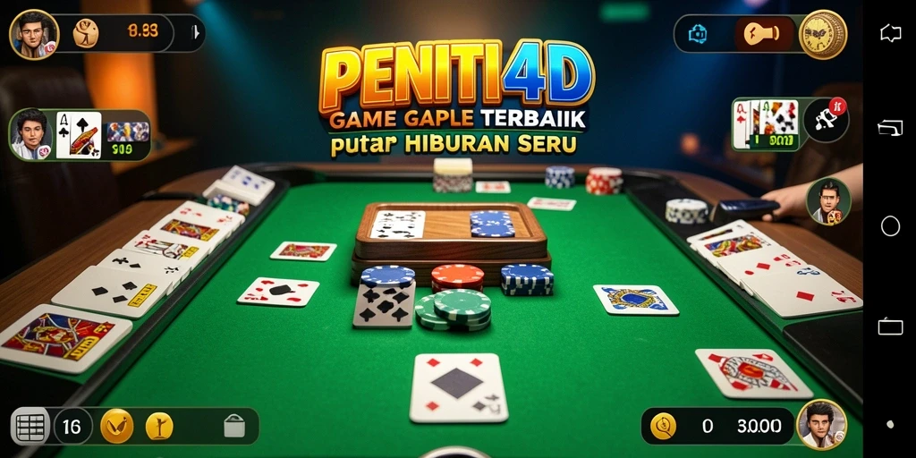 Tampilan gameplay Gaple yang seru dan interaktif.