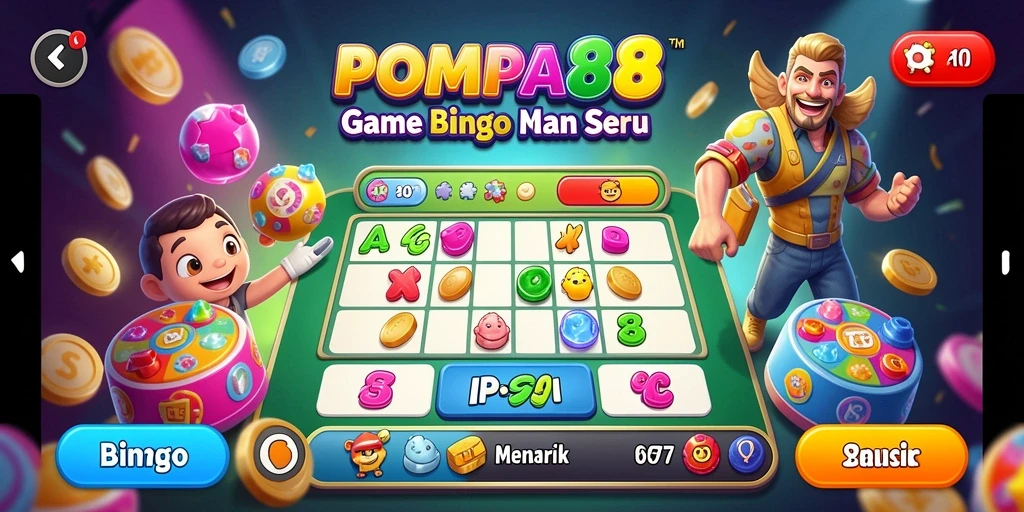 Screenshot POMPA88 menampilkan keseruan permainan Bingo.
