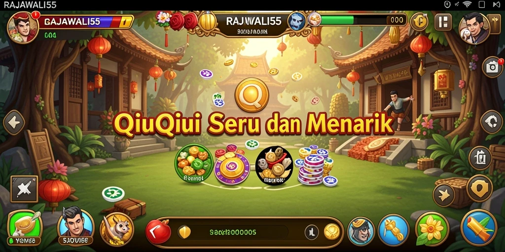 Tampilan gameplay QiuQiu yang menarik dari RAJAWALI55.