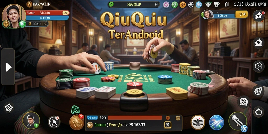 Tampilan gameplay RAKYATJP saat bermain QiuQiu.
