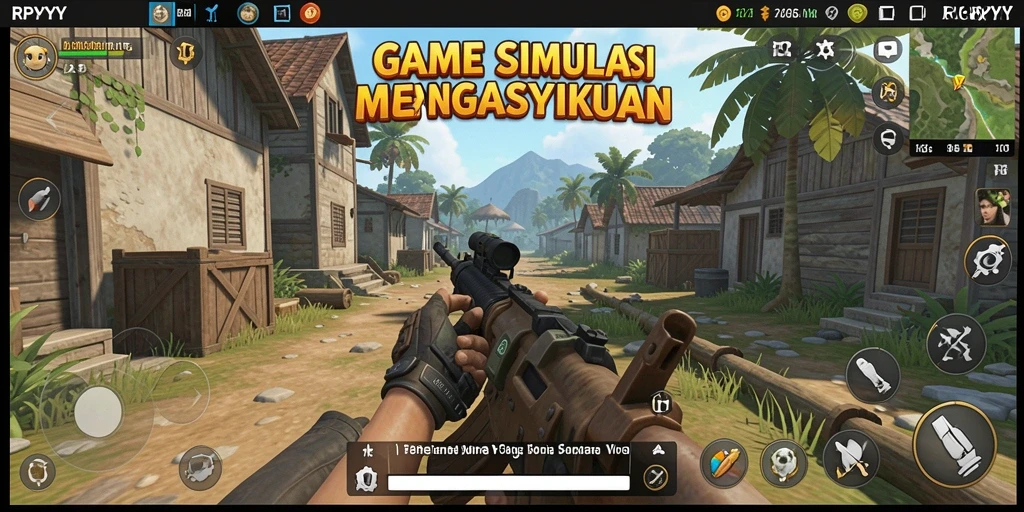 Screenshot menunjukkan gameplay seru dari RPYYY dengan karakter beraksi.