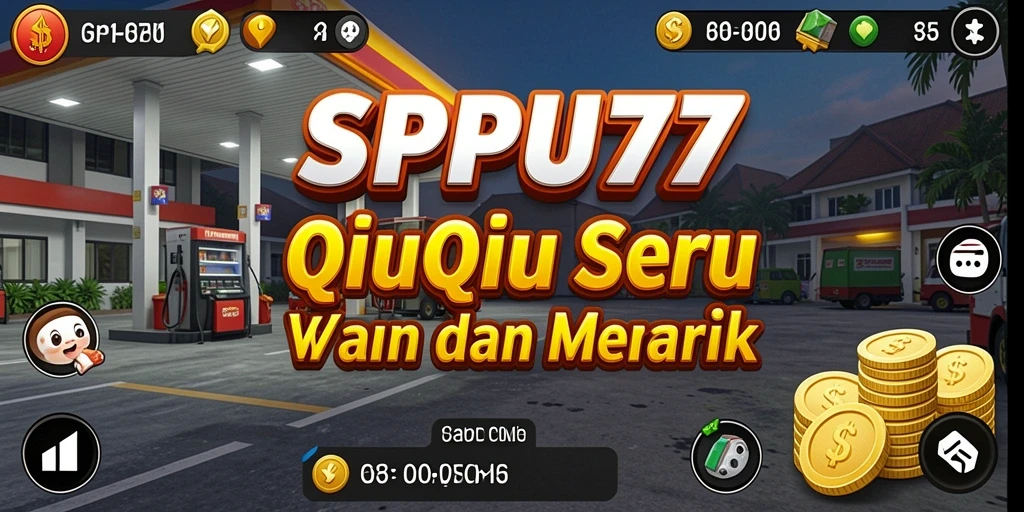 Tampilan gameplay QiuQiu yang seru di SPBU77.