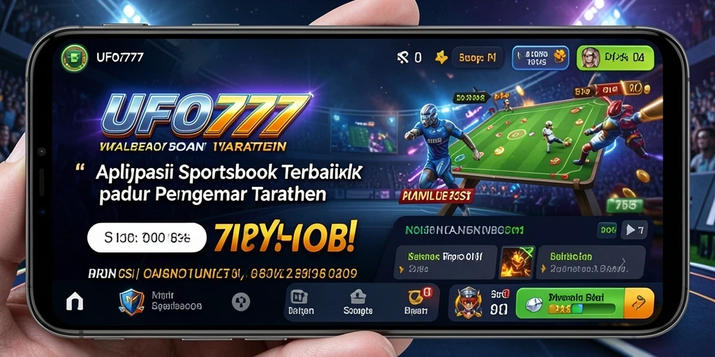 Tampilan gameplay taruhan olahraga di aplikasi UFO777.