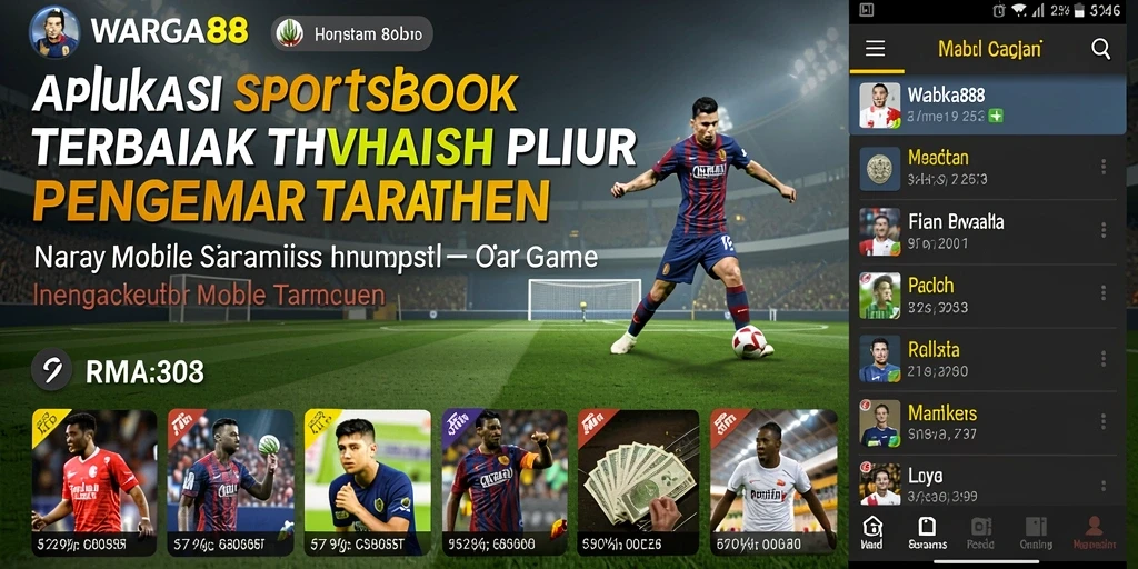 Tampilan gameplay WARGA88 dengan berbagai pilihan taruhan olahraga.