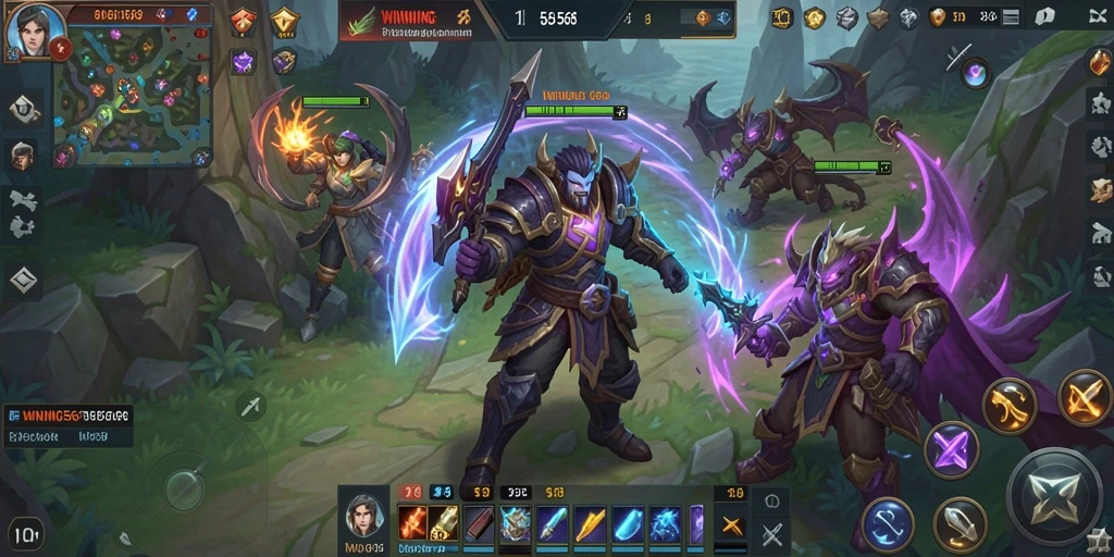 Tampilan gameplay mendebarkan di dunia MMORPG.