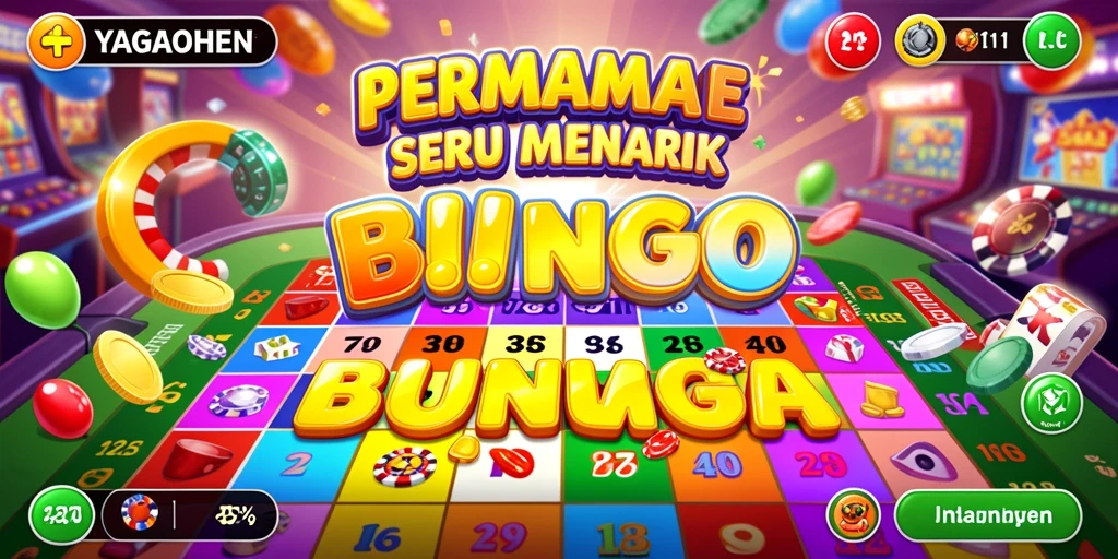 Screenshot gameplay YAGAOHEN yang menampilkan permainan Bingo yang seru.