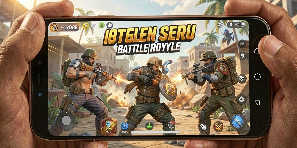 Gameplay seru dalam pertempuran Battle Royale di YOYO88.
